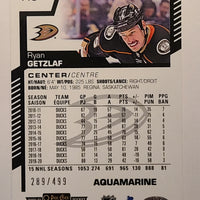 2020-21 OPC Platinum Aquamarine Variation #119 Ryan Getzlaf Anaheim Ducks 289/499