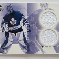 2001-02 UD Challenge for the Cup Then and Now Dual Jersey #TN-CJ Curtis Joseph Toronto Maple Leafs
