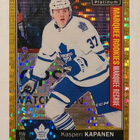 2016-17 OPC Platinum Seismic Gold #187 Kasperi Kapanen Toronto Maple Leafs 12/50
