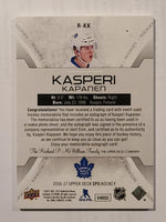 
              2016-17 SPX Rookie Auto Patch #P-KK Kasperi Kapanen Toronto Maple Leafs 66/99
            