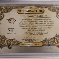 2020-21 Artifacts Threads of Time Premium Patch #TT-JN James Neal Nashville Predators 12/25