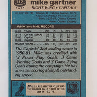 1981-82 Topps #347 Mike Gartner Washington Capitals **see photo for condition