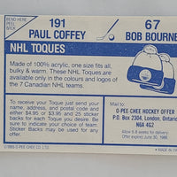 1985-86 OPC Stickers #191 Paul Coffey & #67 Bob Bourne