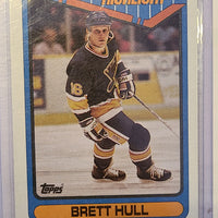 1990-91 Topps #4 Brett Hull 1990 Highlights St. Louis Blues