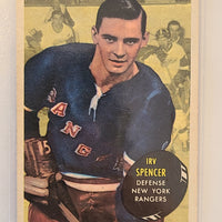 1961-62 Topps #47 Irv Spencer NY Rangers