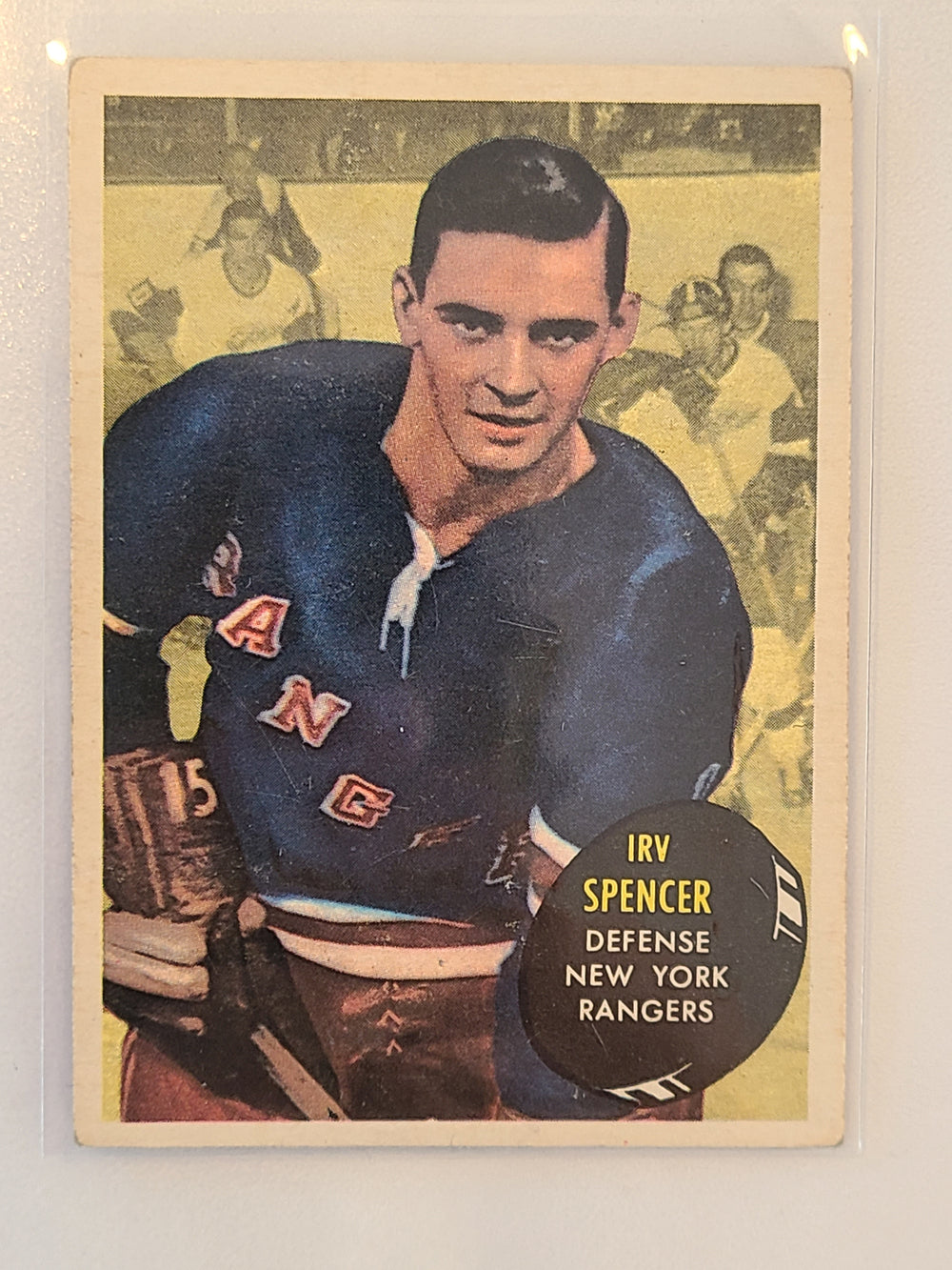 1961-62 Topps #47 Irv Spencer NY Rangers