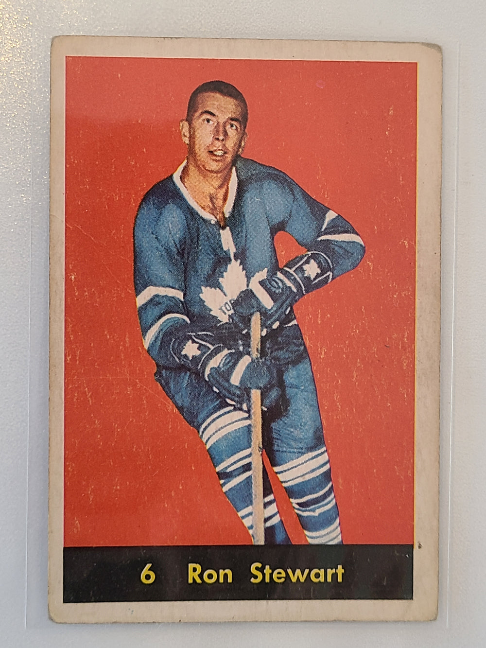 1960-61 Parkhurst #6 Ron Stewart Toronto Maple Leafs