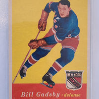 1957-58 Topps Hockey #65 Bill Gadsby NY Rangers
