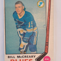 1969-70 OPC #181 Bill McCreary St. Louis Blues (2)