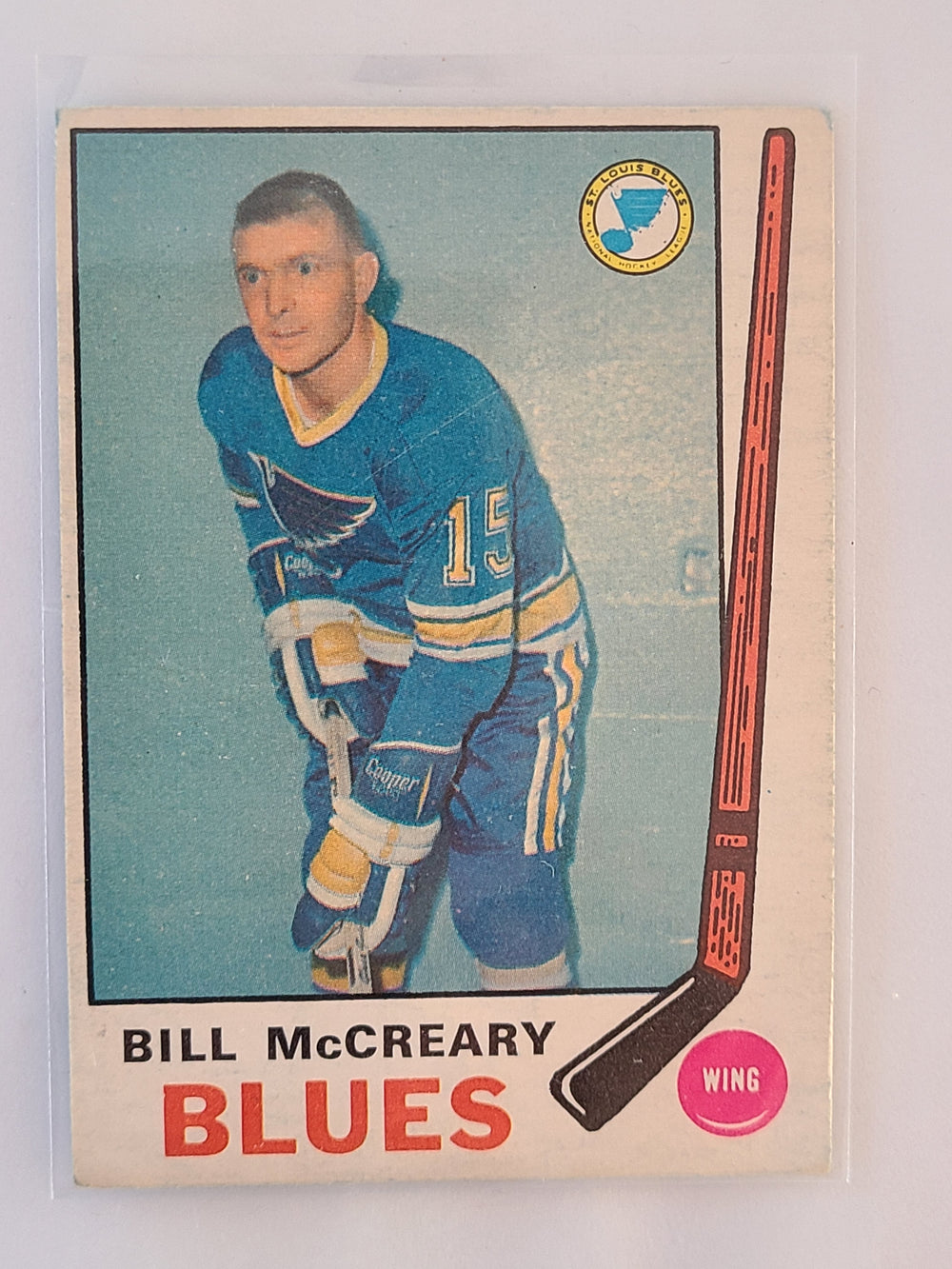 1969-70 OPC #181 Bill McCreary St. Louis Blues (2)