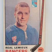 1969-70 OPC #190 Real Lemieux NY Rangers
