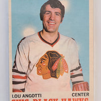 1970-71 OPC #12 Lou Angotti Chicago Blackhawks