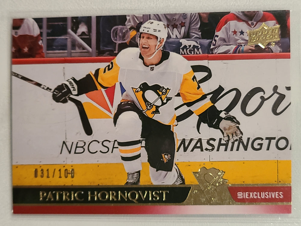2020-21 Upper Deck Exclusives #140 Patric Hornqvist Pittsburgh Penguins 31/100