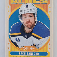 2021-22 OPC Retro Blank Back Zach Sanford St. Louis Blues