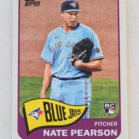 2021 Topps Baseball Retro RC #T65-48 Nate Pearson Toronto Blue Jays