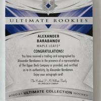 2020-21 Ultimate Rookies Auto #128 Alexander Barabanov Toronto Maple Leafs 247/299