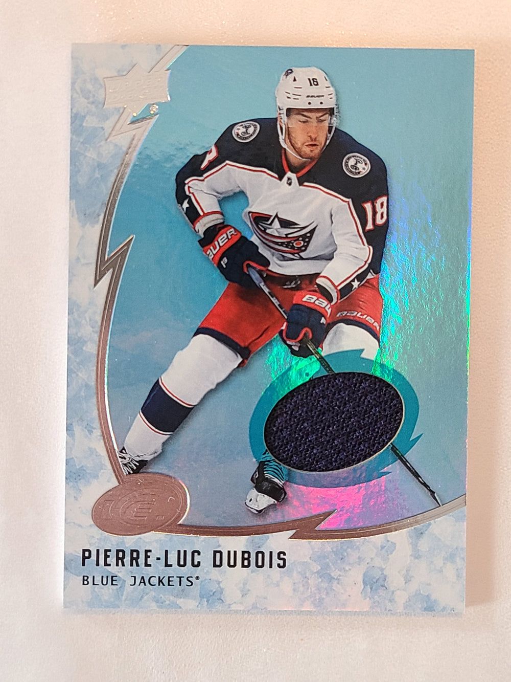 2019-20 ICE Jerseys #10 Pierre-Luc Dubois Columbus Blue Jackets