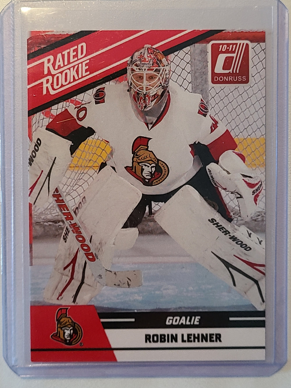 2010-11 Donruss Rated Rookie #9 Robin Lehner Ottawa Senators RC