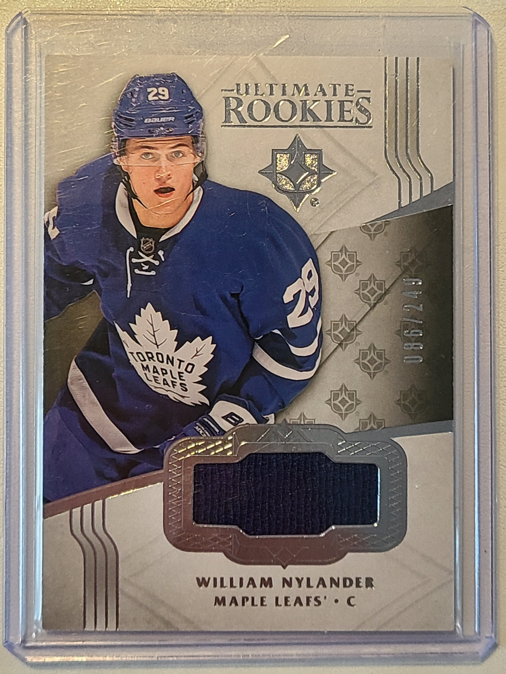 2016-17 Ultimate Collection Rookies Jersey #156 William Nylander Toronto Maple Leafs 86/249