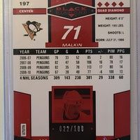 2010-11 Black Diamond Ruby #197 Evgeni Malkin Pittsburgh Penguins 22/100