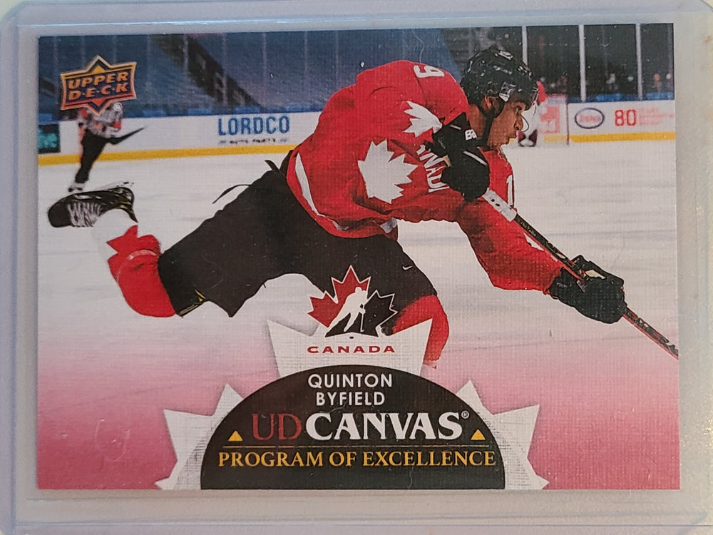 2021-22 Upper Deck Series 2 Team Canada POE Canvas #C256 Quinton Byfield