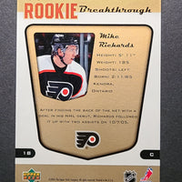 2005-06 MVP Rookie Breakthrough #RB13 Mike Richards Philadelphia Flyers