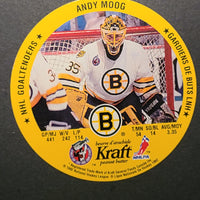 1992-93 Kraft Peanut Butter Card/Disc Andy Moog/Mark Fitzpatrick
