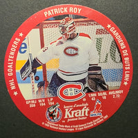 1992-93 Kraft Peanut Butter Card/Disc Patrick Roy/John Vanbiesbrouck