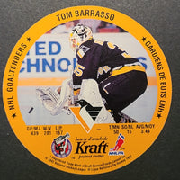 1992-93 Kraft Peanut Butter Card/Disc Tom Barrasso/Wendell Young