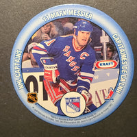 1993-94 Kraft Hockey Card/Disk Mario Lemieux/Mark Messier