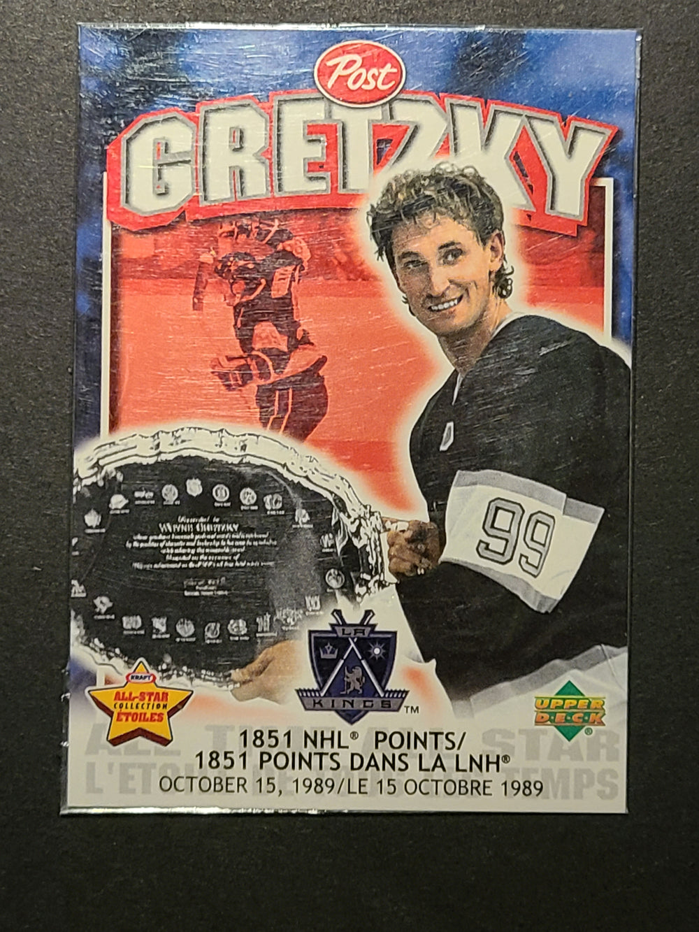 1999-00 Post Cereal Wayne Gretzky Moment 4 of 7 1851 Points