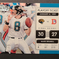 2021 Panini Contenders Football Playoff Ticket #PLT-MBR Mark Brunell