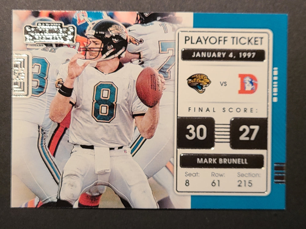 2021 Panini Contenders Football Playoff Ticket #PLT-MBR Mark Brunell