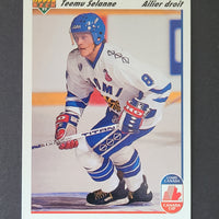 1991-92 Upper Deck FRENCH #21 Teemu Selanne Canada Cup