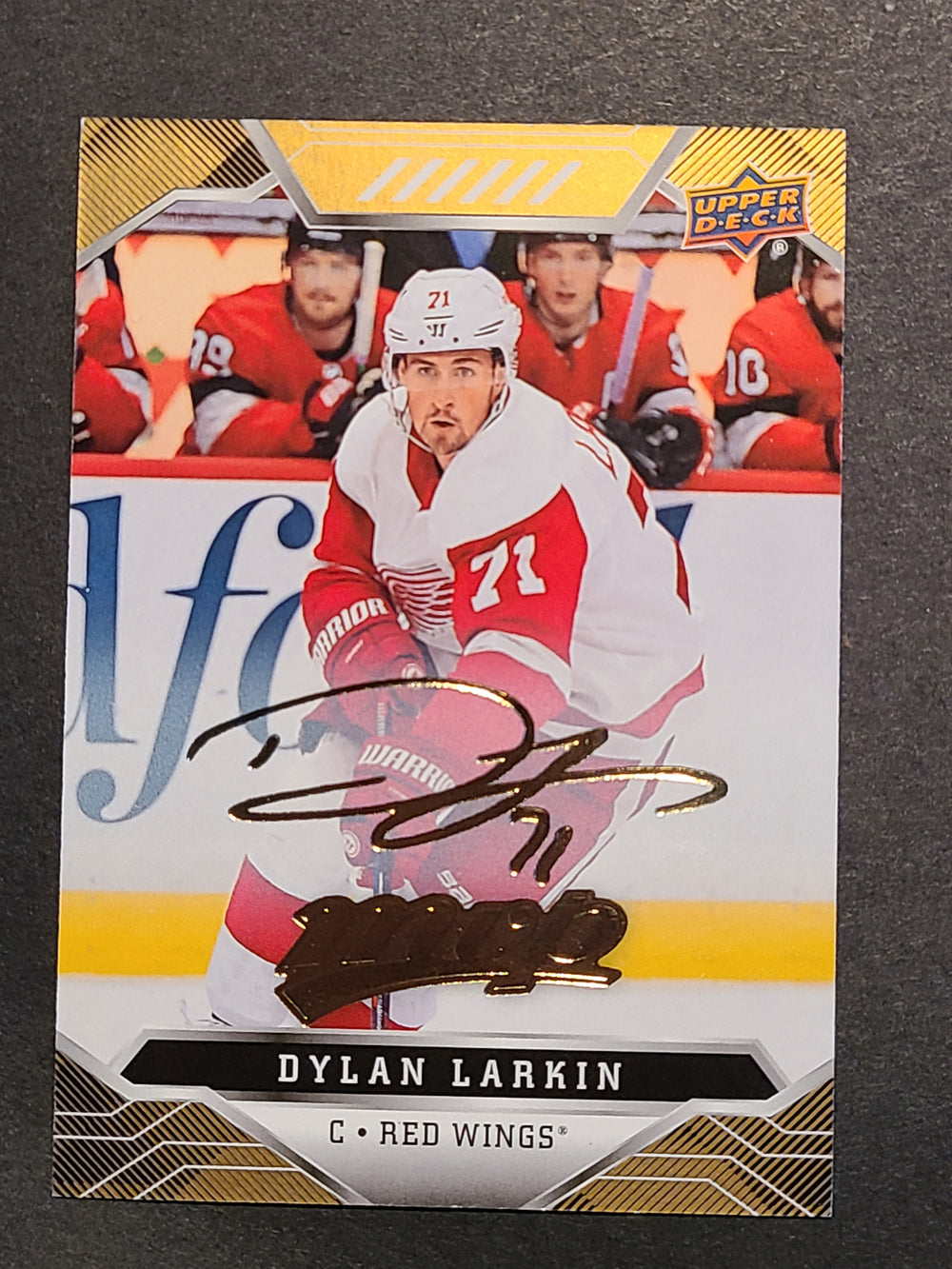 2019-20 MVP Gold Script #57 Dylan Larkin Detroit Red Wings