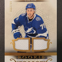 2021-22 Artifacts Rookie Dual Jersey Relic #168 Ross Colton Tampa Bay Lightning 766/799