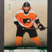 2021-22 Artifacts Emerald Parallel #22 Jakub Voracek Philadelphia Flyers 73/99
