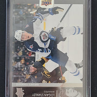 2021-22 Upper Deck Extended French Parallel #665 Logan Stanley Winnipeg Jets UD Seal *Brand New*