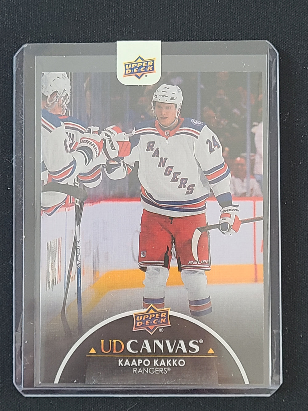 2021-22 Upper Deck Extended Canvas Black Parallel #C323 Kaapo Kakko NY Rangers UD Seal *Brand New*