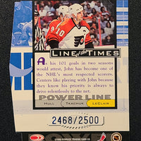 1998-99 Donruss Preferred Line of the Times #3-A John LeClair Philadelphia Flyers 2468/2500