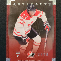 2013-14 Artifacts Team Canada Base (/999) and Ruby (/299) (List)