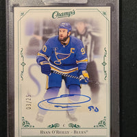 2020-21 Clear Cut Champs Green Auto #C-RO Ryan O'Reilly St. Louis Blues 3/25