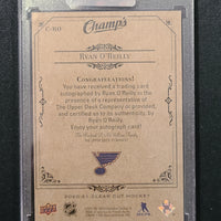 2020-21 Clear Cut Champs Green Auto #C-RO Ryan O'Reilly St. Louis Blues 3/25