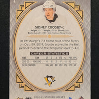2020-21 Stature Red Portrait #4 Sidney Crosby Pittsburgh Penguins 3/25