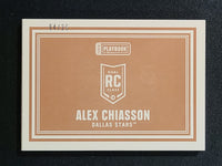 
              2013-14 Panini Playbook Rookie Auto Clear Patch #108 Alex Chiasson Dallas Stars RC 4/25
            