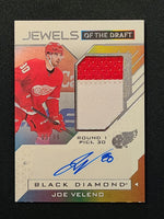 
              2021-22 Black Diamond Jewels of the Draft Rookie Patch Auto #JD-JV Joe Veleno Detroit Red Wings 65/99
            