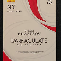 2019-20 Panini Immaculate Collection Rookie Patch Auto #I-VK Vitali Kravtsov 67/99