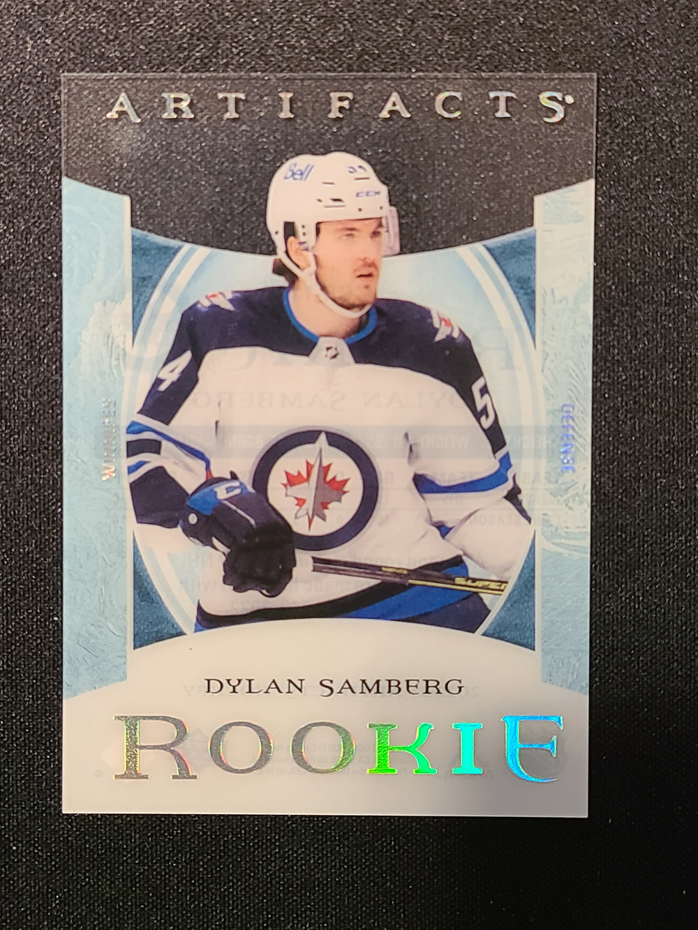 2022-23 Artifacts Rookie Clear Cut #CCR-11 Dylan Samberg Winnipeg Jets
