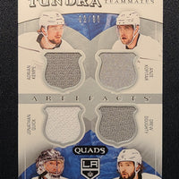 2022-23 Artifacts Tundra Teammates Quads #T4-LAK LA Kings (Adrian Kempe, Anze Kopitar, Jonathan Quick, Drew Doughty) 2/99