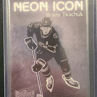 2021-22 Metal Universe Neon Icon #NI-15 Brady Tkachuk Ottawa Senators